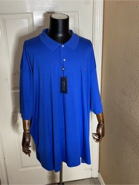 Polo Ralph Lauren Short Sleeve Pima Soft, New Iris Polo Mens Size 6XLB
